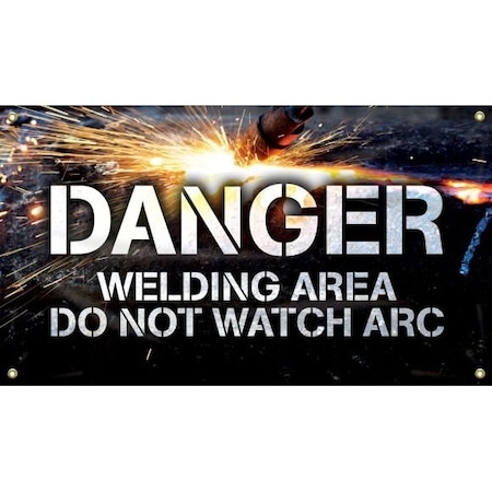 Accuform WELDING BANNERS DANGER MBR497 MBR497